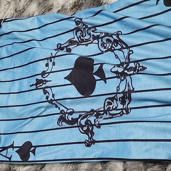 Mens casual stretch t-shirt with Spade and stripe print - Picture 2 of 4